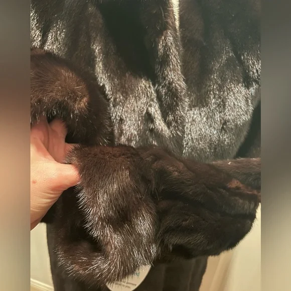 ADOLFO Mink Fur Coat Womens size 12 NEW - Picture 13 of 16